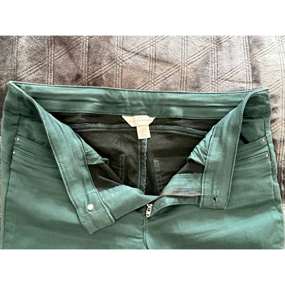 Christopher & Banks Teal Straight Leg Stretchy Size 6 Jeans - Picture 9 of 9
